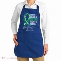 Bile Duct Cancer Awareness This Family No One Fights Alone Gift Apron thumb 2