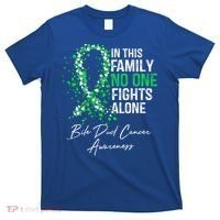Bile Duct Cancer Awareness This Family No One Fights Alone Gift T-Shirt thumb 0