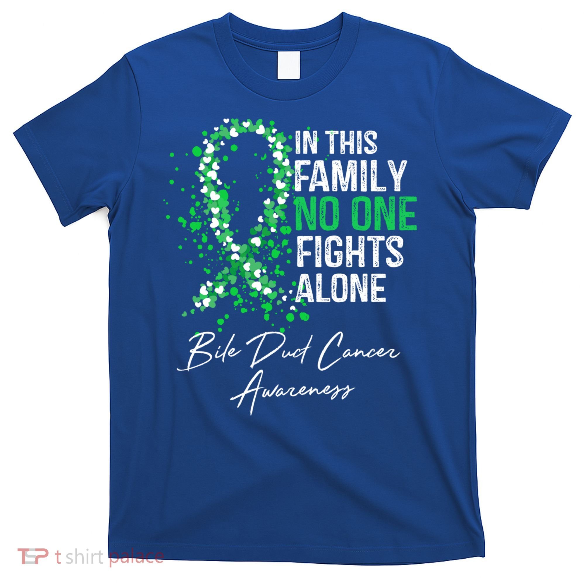 Bile Duct Cancer Awareness This Family No One Fights Alone Gift T-Shirt