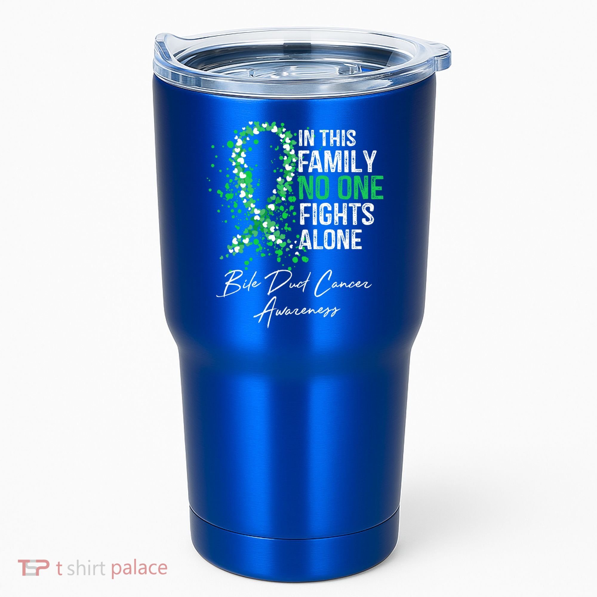 Bile Duct Cancer Awareness This Family No One Fights Alone Gift Tumbler