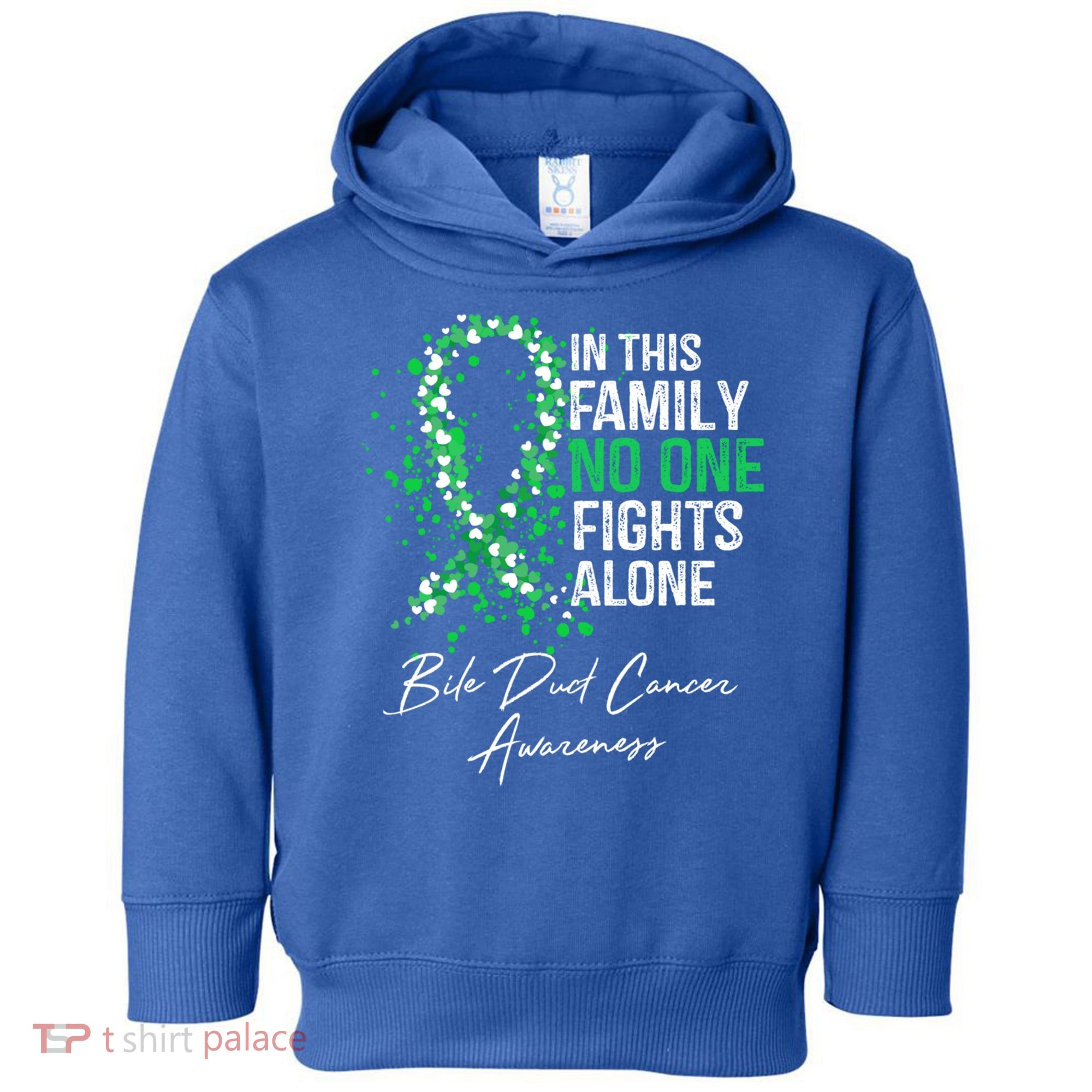 Bile Duct Cancer Awareness This Family No One Fights Alone Gift Toddler Hoodie