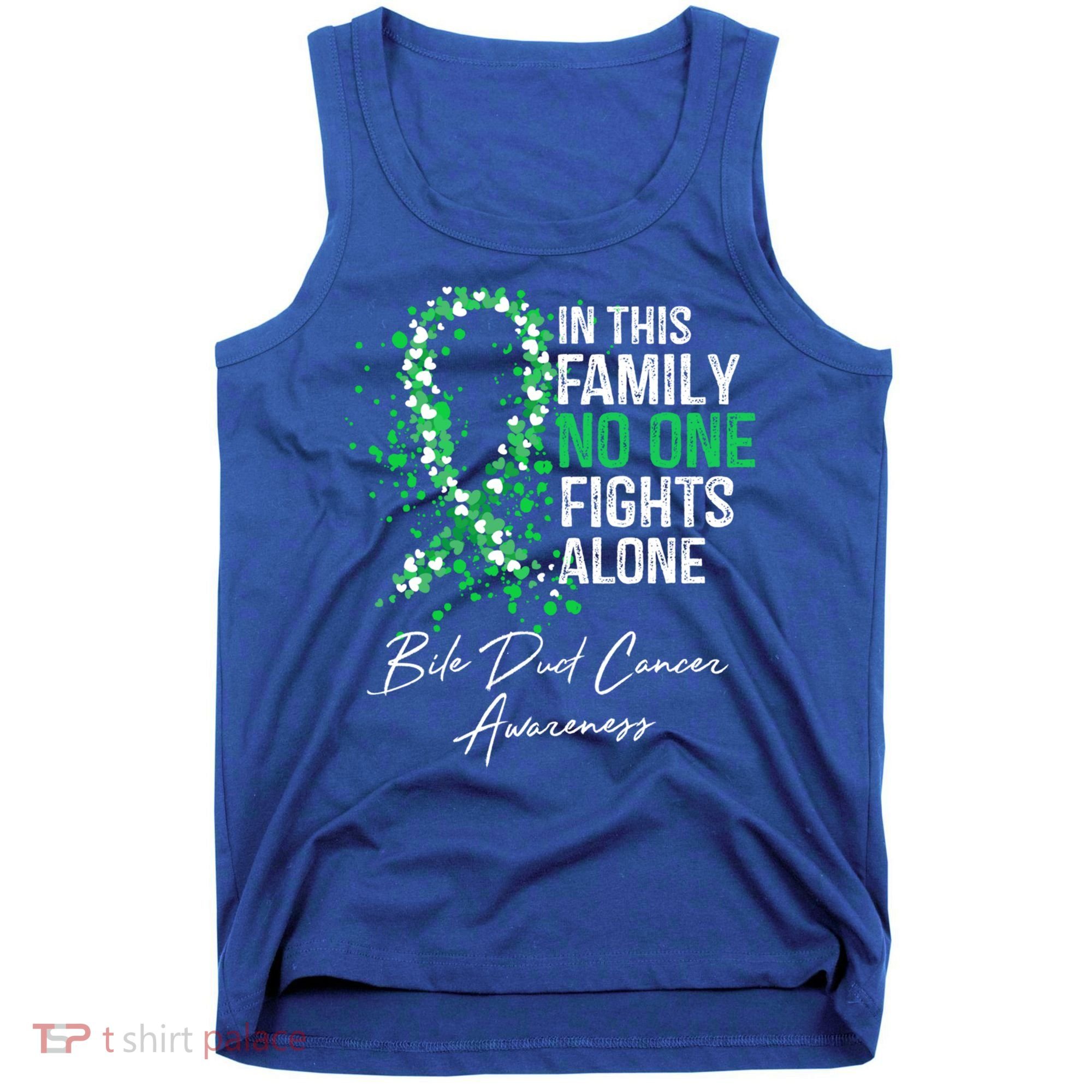 Bile Duct Cancer Awareness This Family No One Fights Alone Gift Tank Top
