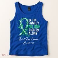 Bile Duct Cancer Awareness This Family No One Fights Alone Gift Tank Top thumb 2