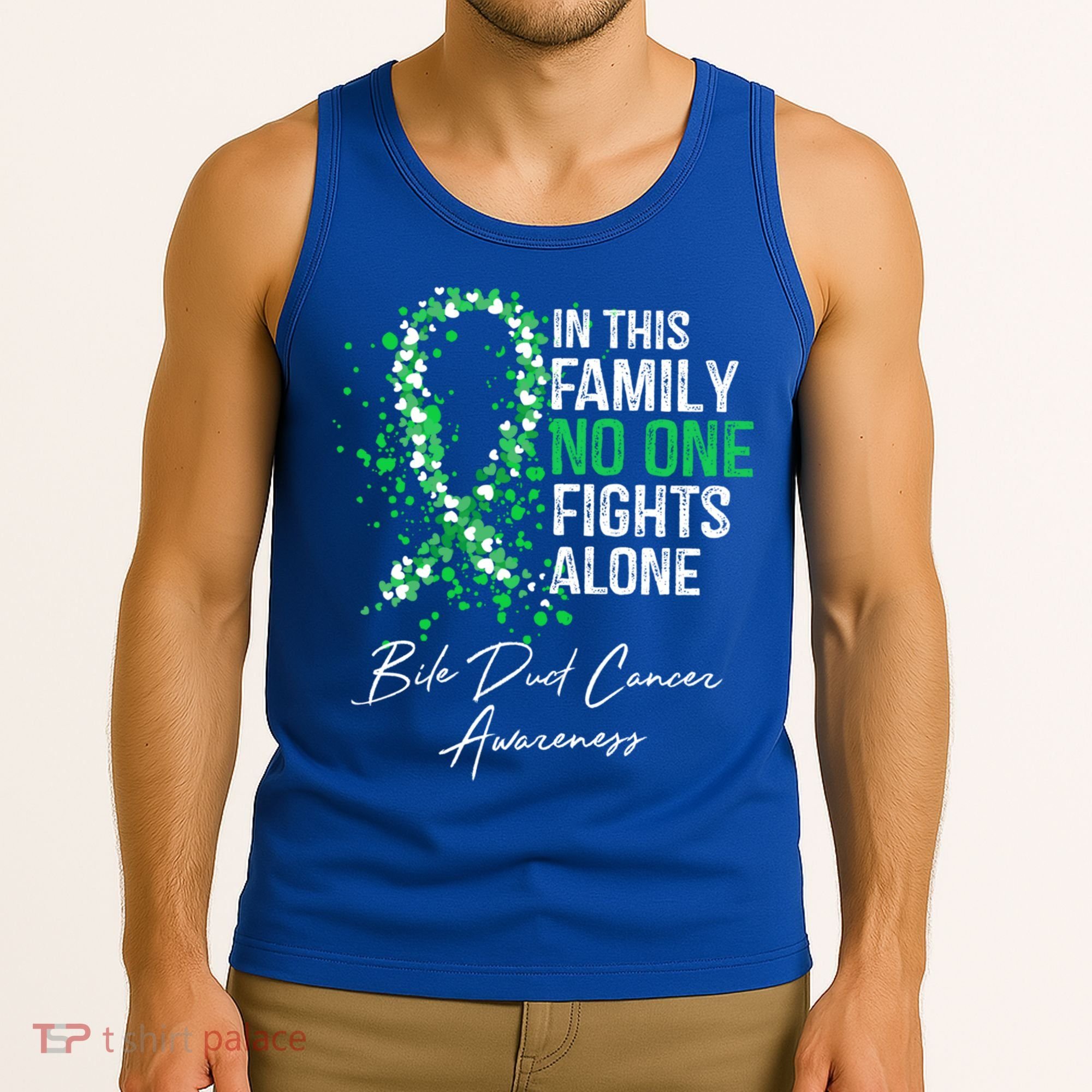 Bile Duct Cancer Awareness This Family No One Fights Alone Gift Tank Top
