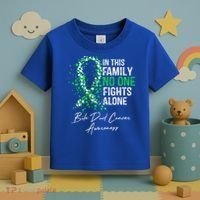Bile Duct Cancer Awareness This Family No One Fights Alone Gift Toddler T-Shirt thumb 3