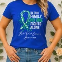 Bile Duct Cancer Awareness This Family No One Fights Alone Gift Women's T-Shirt thumb 2