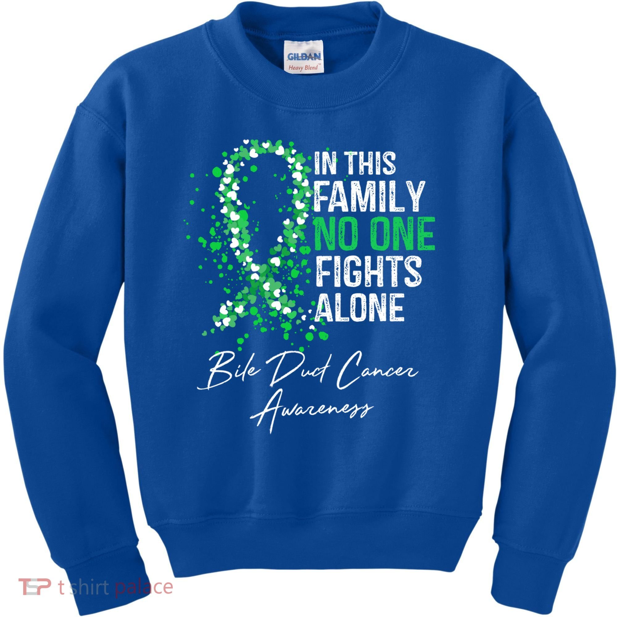 Bile Duct Cancer Awareness This Family No One Fights Alone Gift Kids Sweatshirt