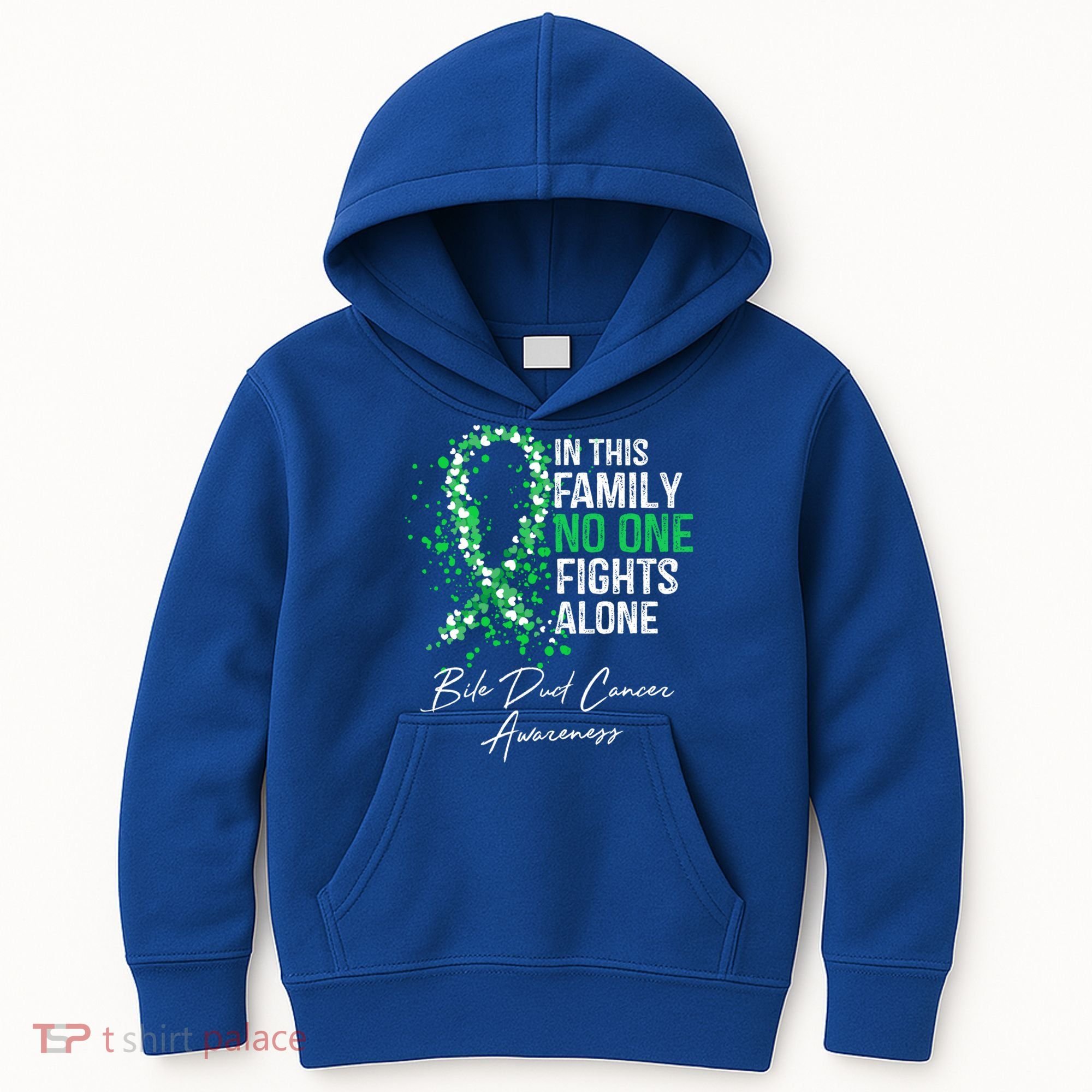 Bile Duct Cancer Awareness This Family No One Fights Alone Gift Kids Hoodie