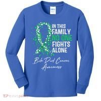 Bile Duct Cancer Awareness This Family No One Fights Alone Gift Kids Long Sleeve Shirt thumb 0