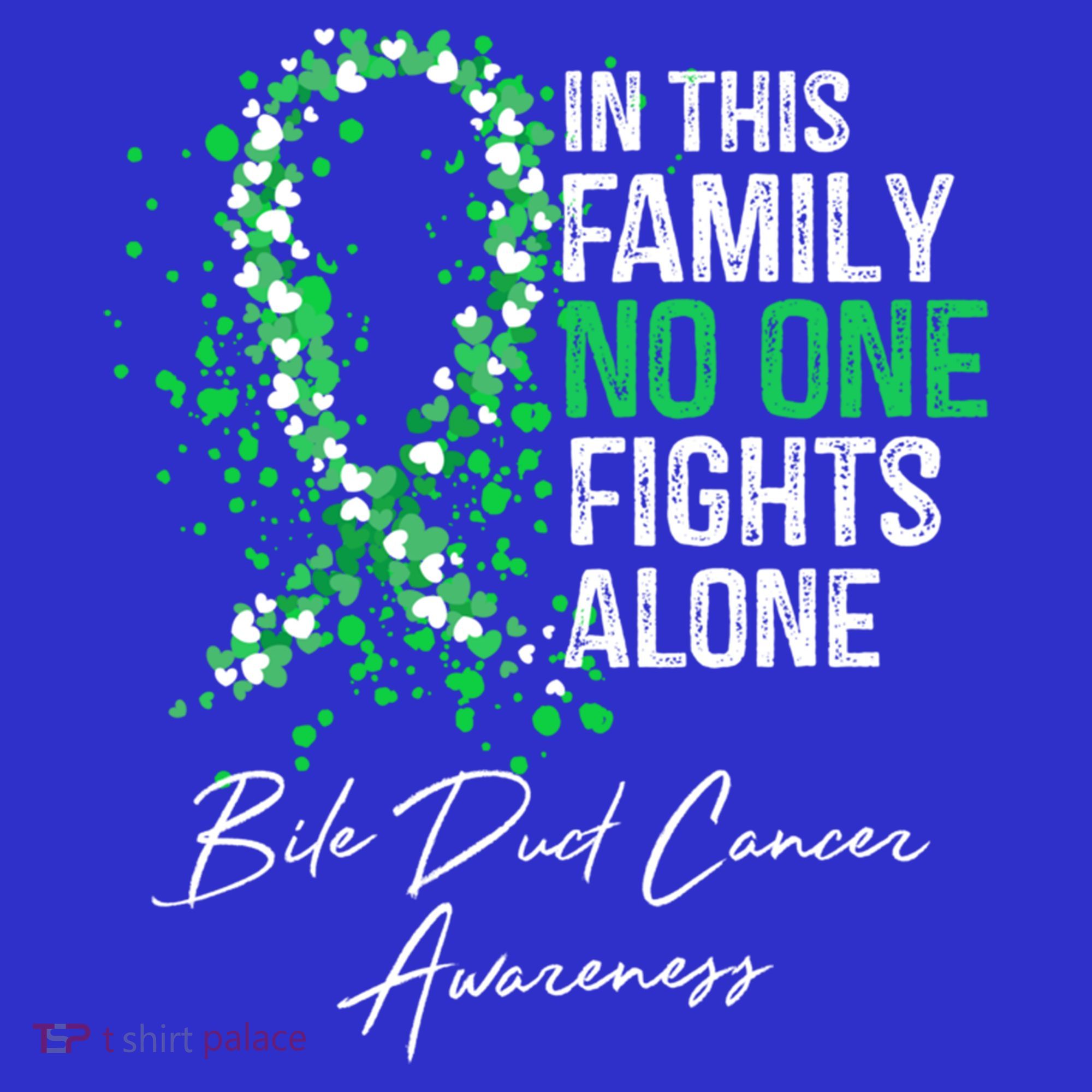 Bile Duct Cancer Awareness This Family No One Fights Alone Gift Tote Bag