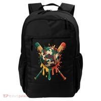 Baseball Drip Camo Baseball Bats Sports Cool Game Day Backpack thumb 0