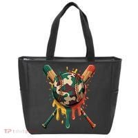 Baseball Drip Camo Baseball Bats Sports Cool Game Day Tote Bag thumb 0