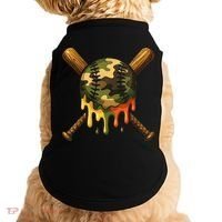 Baseball Drip Camo Baseball Ice Cream Dripping Game Day Doggie Tank thumb 0