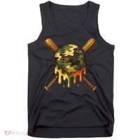 Baseball Drip Camo Baseball Ice Cream Dripping Game Day Tank Top thumb 0