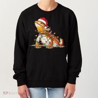 Bearded Dragon Christmas Lights Bearded Dragon Lover Xmas Women's Sweatshirt thumb 0
