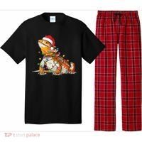 Bearded Dragon Christmas Lights Bearded Dragon Lover Xmas Pajama Set thumb 0