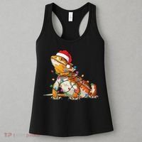 Bearded Dragon Christmas Lights Bearded Dragon Lover Xmas Women's Tank Top thumb 3