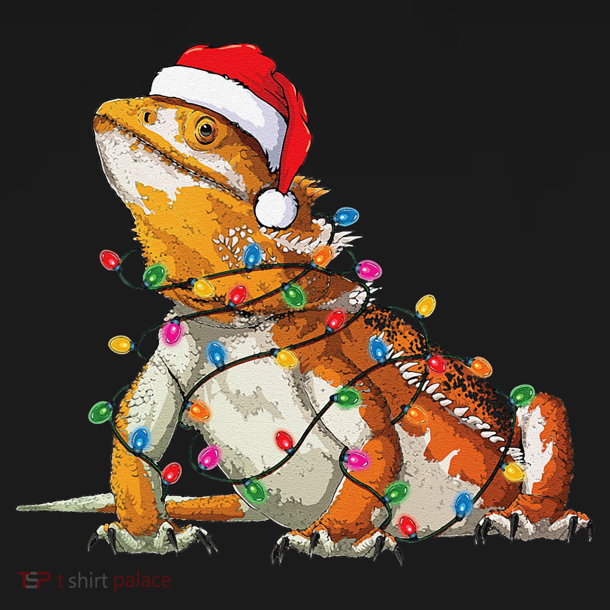 Bearded Dragon Christmas Lights Bearded Dragon Lover Xmas Women's Tank Top