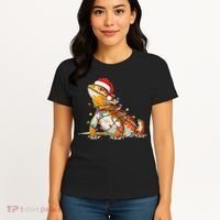 Bearded Dragon Christmas Lights Bearded Dragon Lover Xmas Women's T-Shirt thumb 4