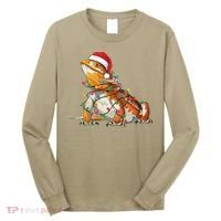 Bearded Dragon Christmas Lights Bearded Dragon Lover Xmas Long Sleeve Shirt thumb 0