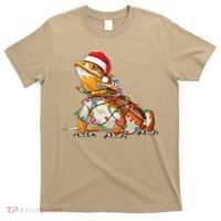 Bearded Dragon Christmas Lights Bearded Dragon Lover Xmas T-Shirt thumb 0