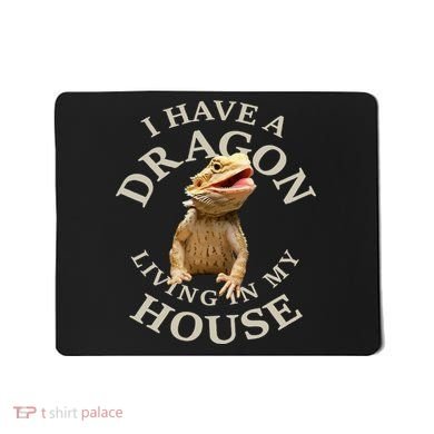 Bearded Dragon Clothes Pogona Barbata Lizard Mousepad