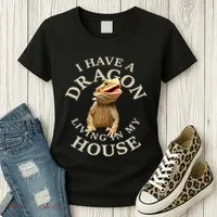Bearded Dragon Clothes Pogona Barbata Lizard Women's T-Shirt thumb 3