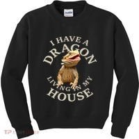 Bearded Dragon Clothes Pogona Barbata Lizard Kids Sweatshirt thumb 0