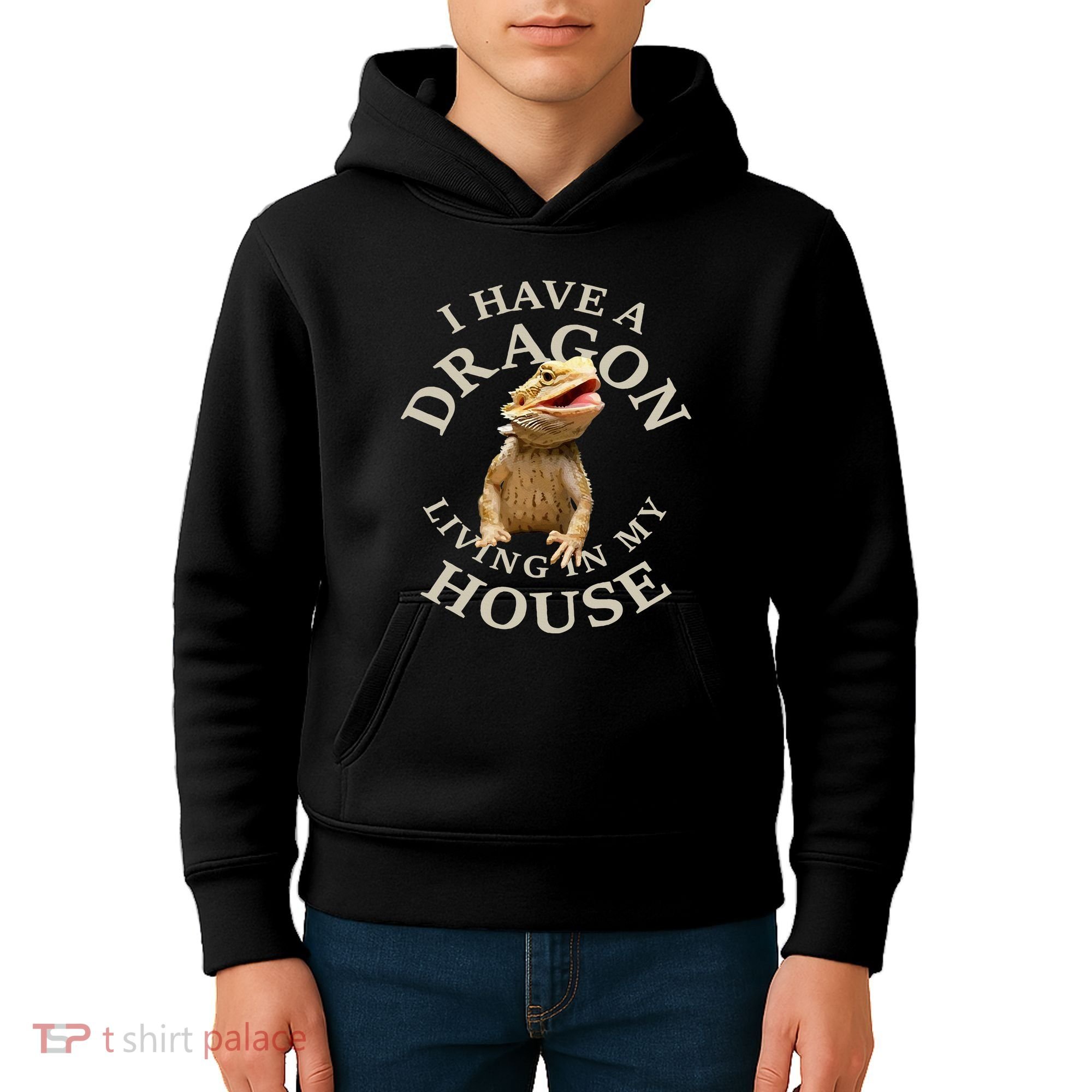 Bearded Dragon Clothes Pogona Barbata Lizard Kids Hoodie