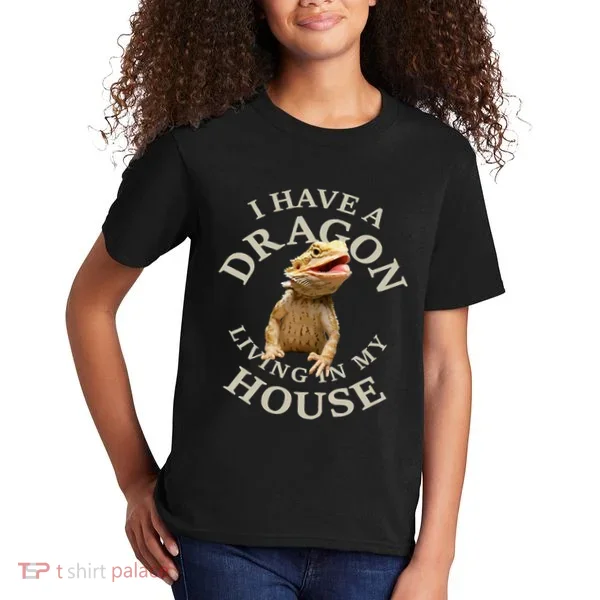 Bearded Dragon Clothes Pogona Barbata Lizard Kids T-Shirt