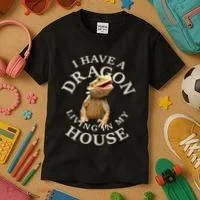 Bearded Dragon Clothes Pogona Barbata Lizard Kids T-Shirt thumb 3