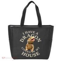 Bearded Dragon Clothes Pogona Barbata Lizard Tote Bag thumb 0