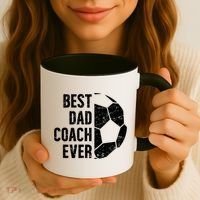 Best Dad Coach Ever Soccer Dad Of A Soccer Player Father Cute Gift Coffee Mug thumb 3