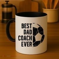 Best Dad Coach Ever Soccer Dad Of A Soccer Player Father Cute Gift Coffee Mug thumb 4