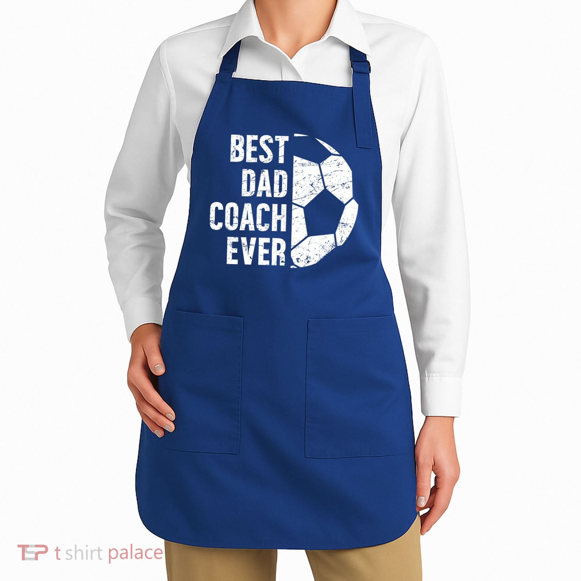 Best Dad Coach Ever Soccer Dad Of A Soccer Player Father Cute Gift Apron
