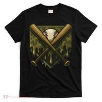 Baseball Drip Camo Home Plate Sports Cool Game Day Drip T-Shirt thumb 0