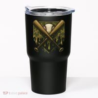 Baseball Drip Camo Home Plate Sports Cool Game Day Drip Tumbler thumb 0