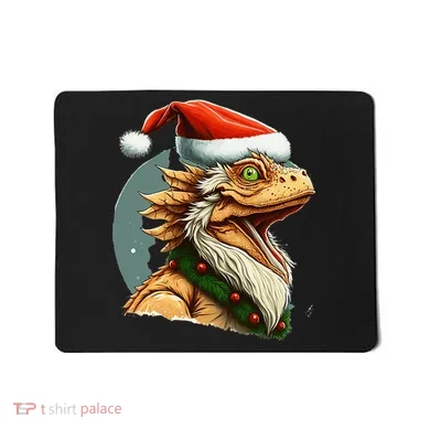 Bearded Dragon Christmas Mousepad