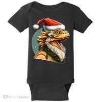 Bearded Dragon Christmas Baby Bodysuit thumb 0