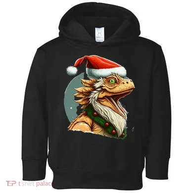 Bearded Dragon Christmas Toddler Hoodie