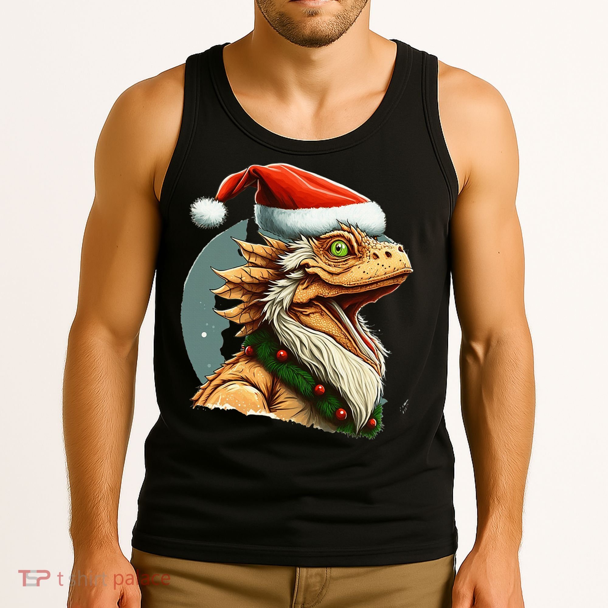 Bearded Dragon Christmas Tank Top