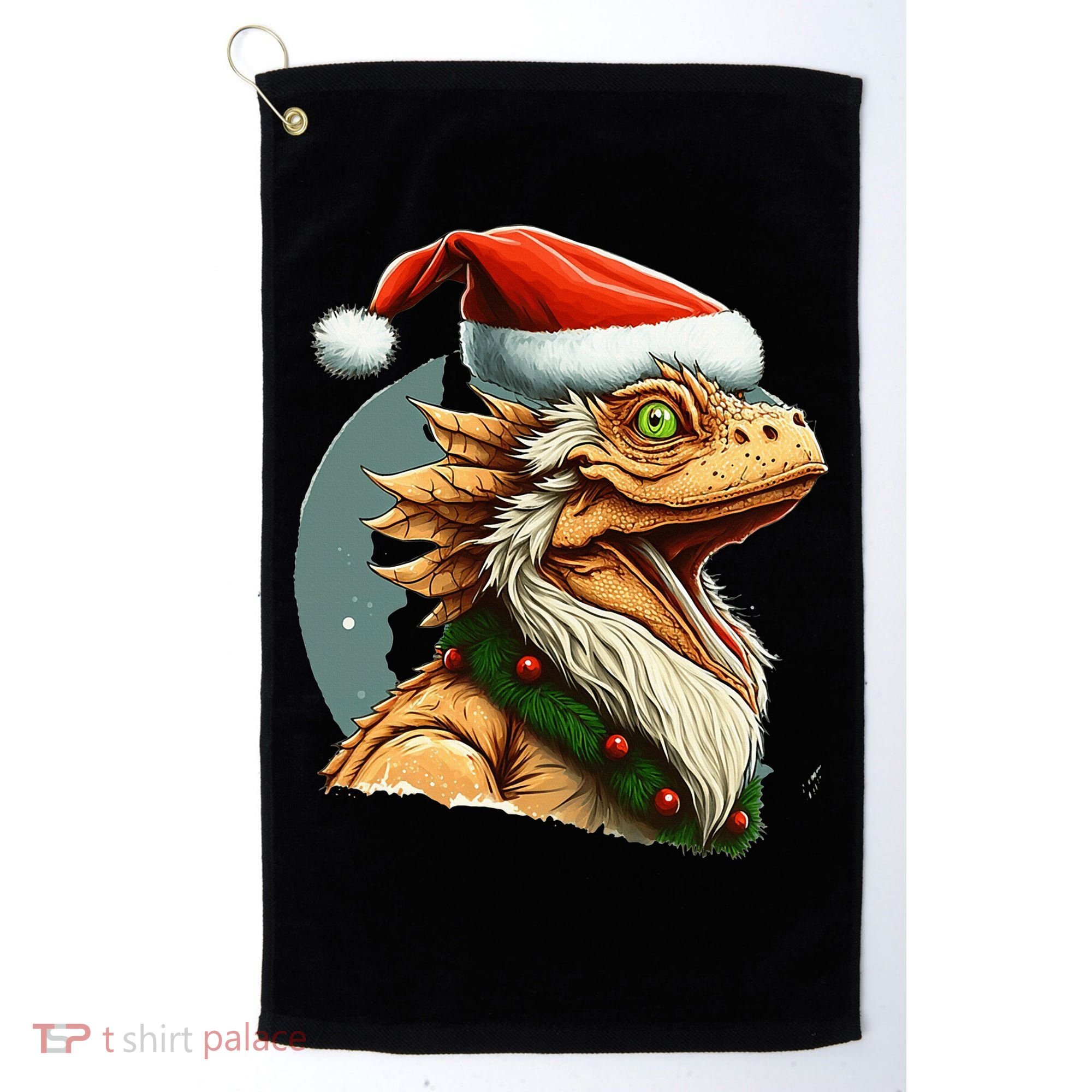 Bearded Dragon Christmas Golf Towel