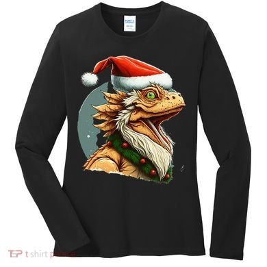 Bearded Dragon Christmas Women's Long Sleeve Shirt