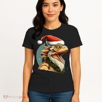 Bearded Dragon Christmas Women's T-Shirt thumb 4