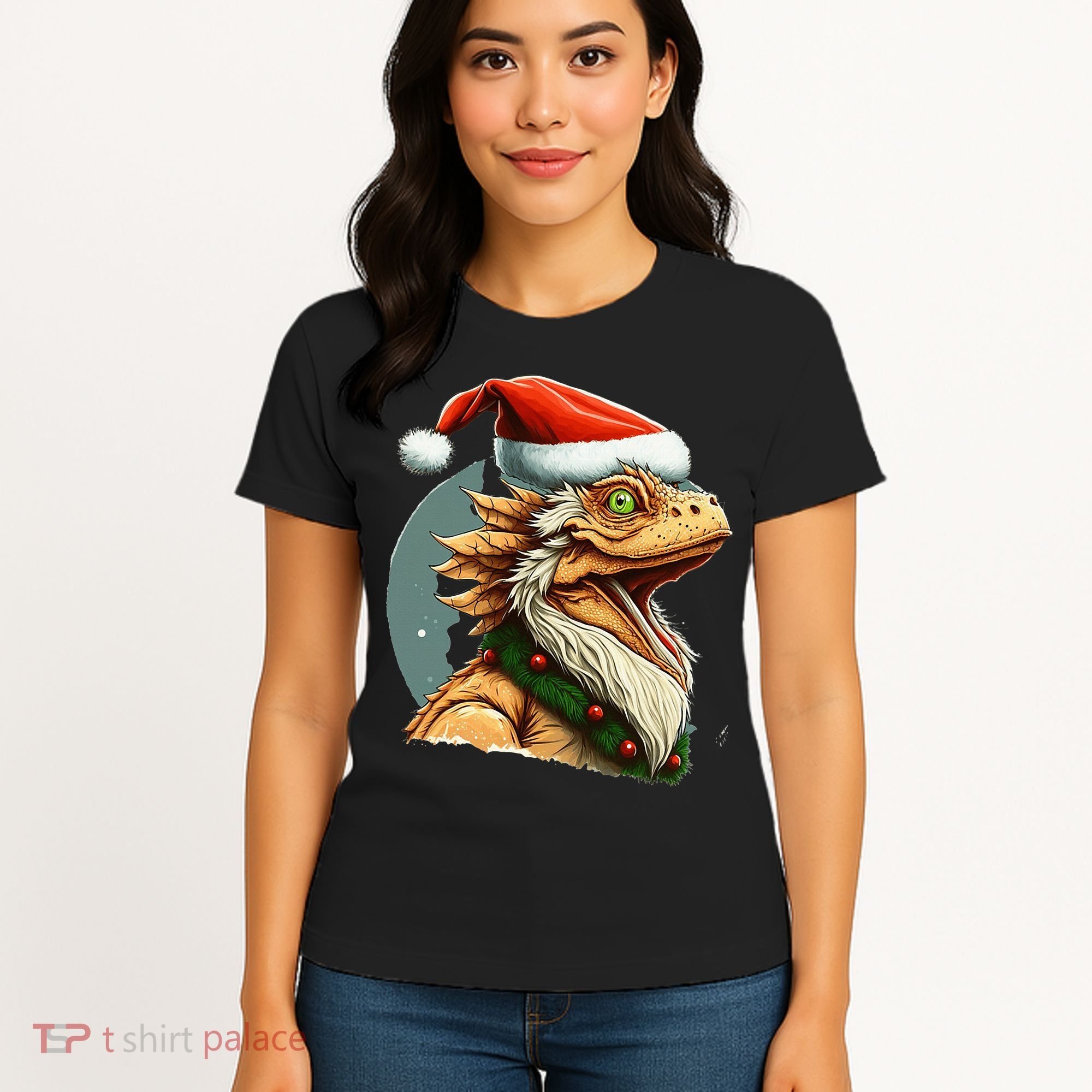 Bearded Dragon Christmas Women's T-Shirt