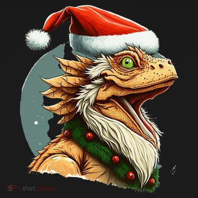 Bearded Dragon Christmas Short Acrylic Beanie