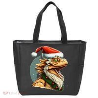Bearded Dragon Christmas Tote Bag thumb 0
