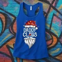Bearded Daddy Claus Funny Family Matching Christmas Pajamas Meaningful Gift Women's Tank Top thumb 3