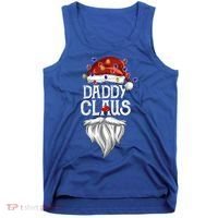 Bearded Daddy Claus Funny Family Matching Christmas Pajamas Meaningful Gift Tank Top thumb 0