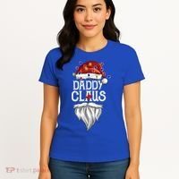 Bearded Daddy Claus Funny Family Matching Christmas Pajamas Meaningful Gift Women's T-Shirt thumb 4